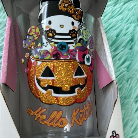 Hello kitty trick or treat Halloween glassware 16 oz rare limited edition Sanrio - Picture 3 of 7